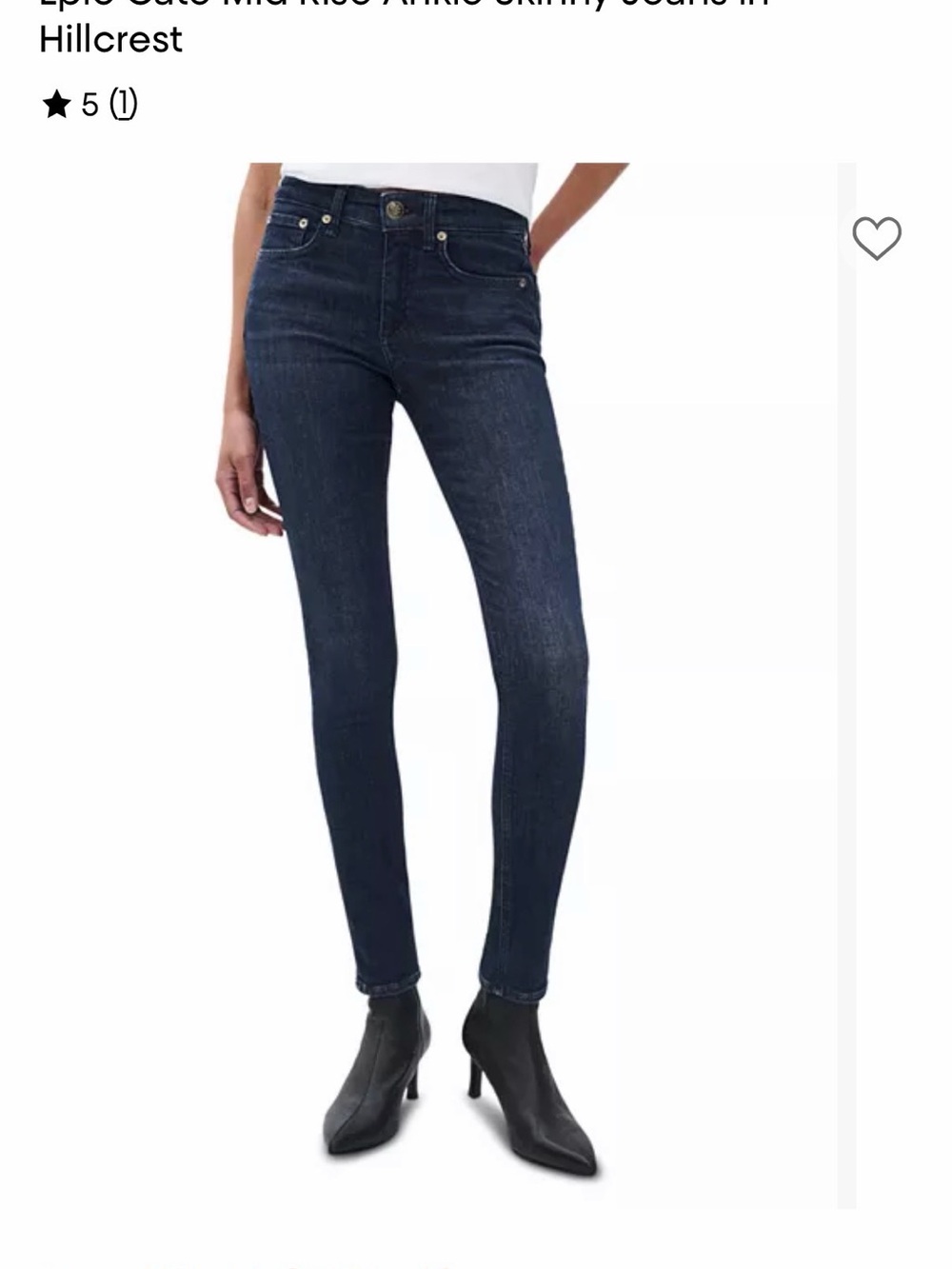 rag & bone “cate” Mid-Rise Jeans in color “esme” - Women